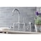 Kingston Brass KS2331NX Industrial Style Bridge Kitchen Faucet with Brass Sprayer, Polished Chrome KS2331NX - alternate 6